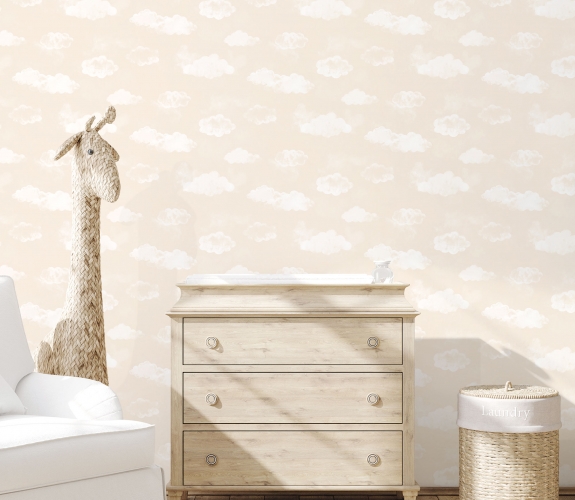 Cloud beige - tapet - 10.00x0.53m - fra ...