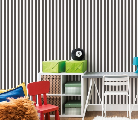 Regency Stripe sort - tapet - 10.00x0.53...