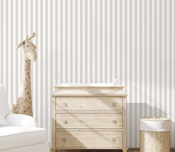 Regency Stripe greige - tapet - 10.00x0....