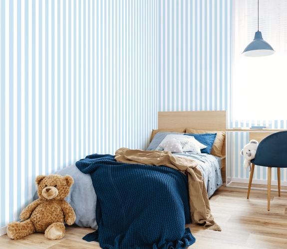 Regency Stripe sky blå - tapet - 10.00x0...
