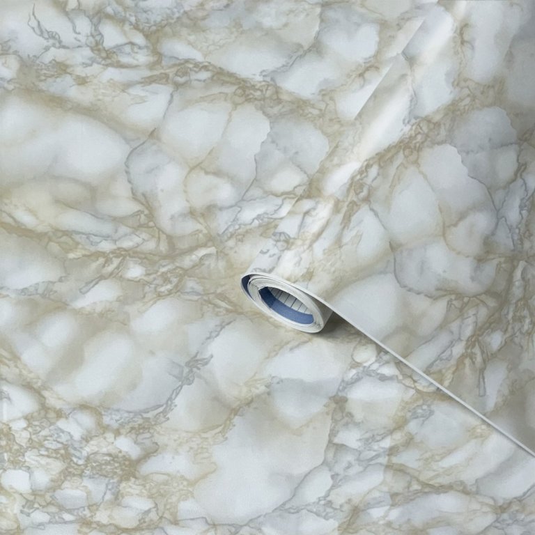 Lenco deco Marble white 45cmx2m