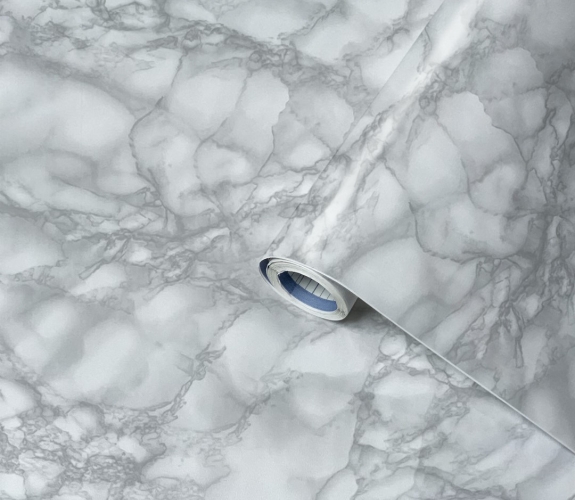 Lenco deco Marble grey 45cmx2m
