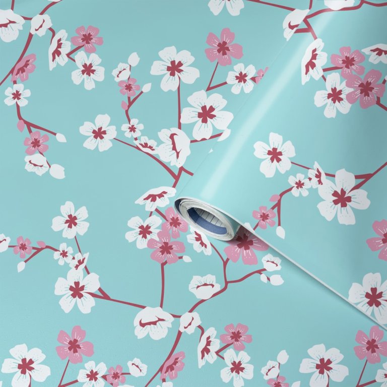 Lenco deco Cherry flowers 45cmx2m