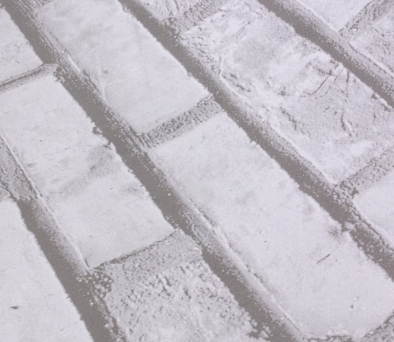 Lenco deco Brick white 45cmx2m