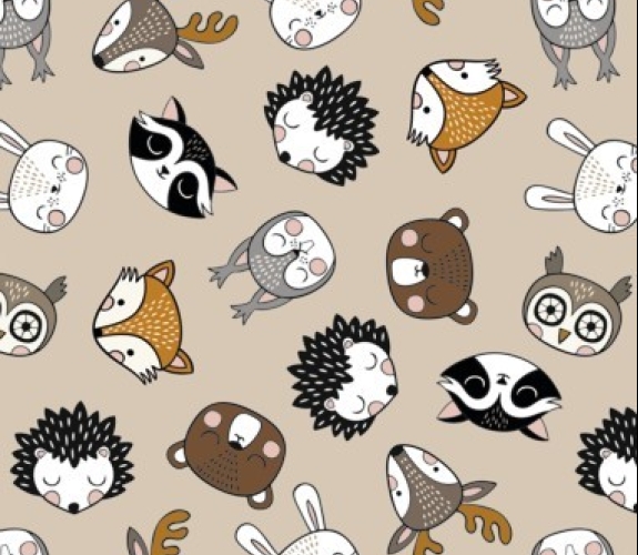 Lenco deco Forest animals 45cmx2m