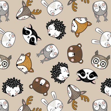 Lenco deco Forest animals 45cmx2m