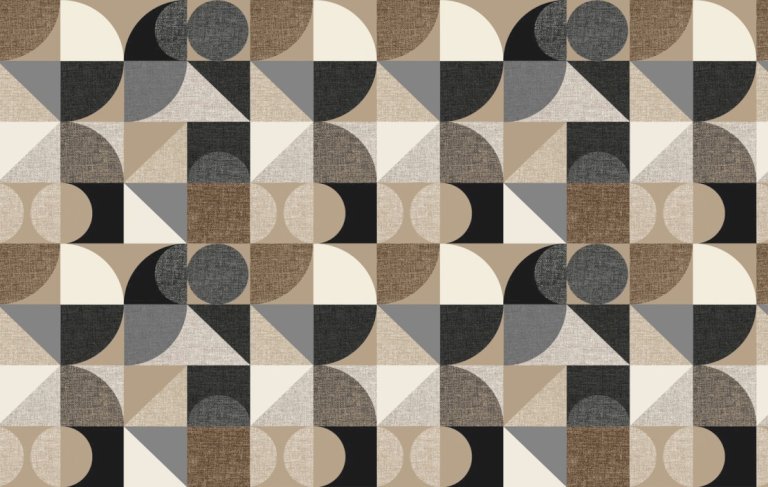 Lenco deco Delta caramel 45cmx2m