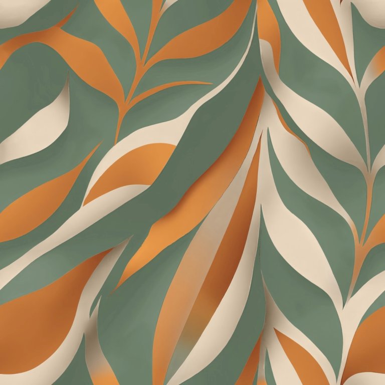 Lenco deco Boho Leaves 45cmx2m