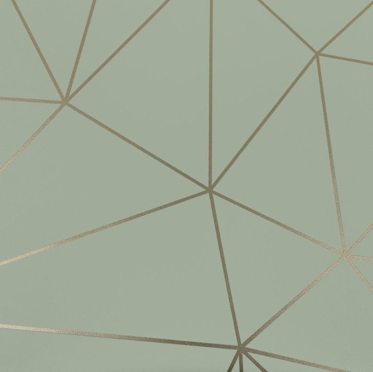 Lenco deco Polygon Gold 45cmx2m