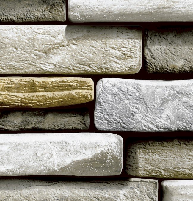 Lenco deco Rectangle stone 45cmx2m