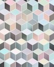 Cubes Pastel - fototapet - 2,50x2 m - fra Komar