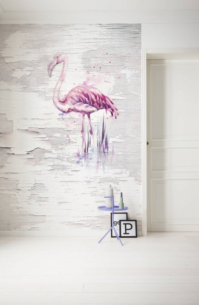 Pink Flamingo - fototapet - 2,50x2 m - fra Komar